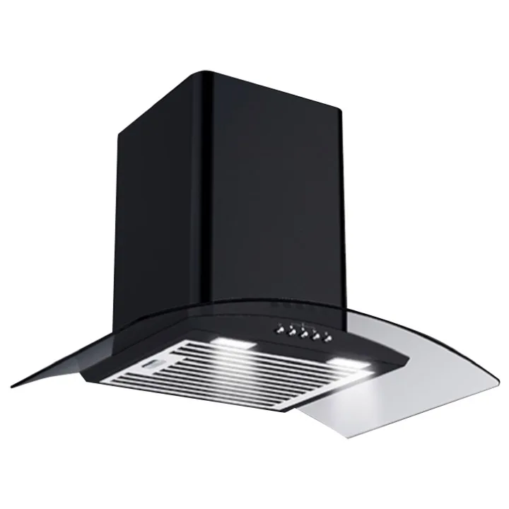 Curved 60 cm Auto Clean Wall Mounted Chimney range hood for kitchen use customised