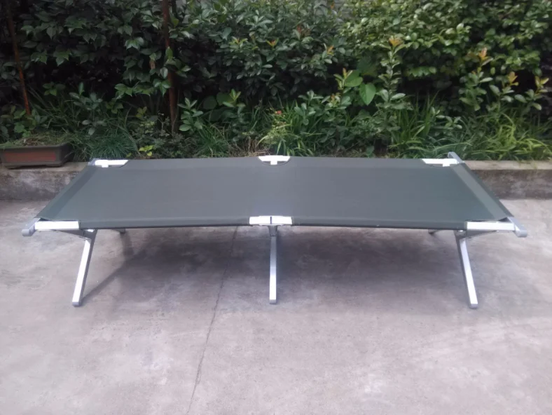 Steel Pipe cot Camping tent cot Foldable Cot for Disaster Relief, Camping, hiking