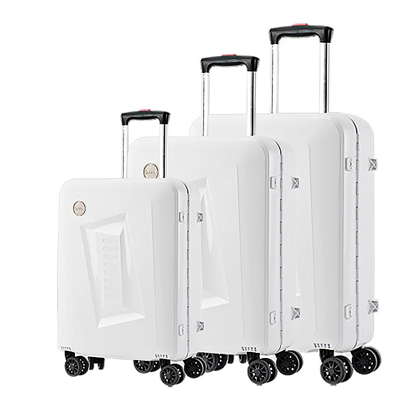travel bags PP luggage factory price custom made suitcases 3 PCS airline trolleys airport luggage trolley sets