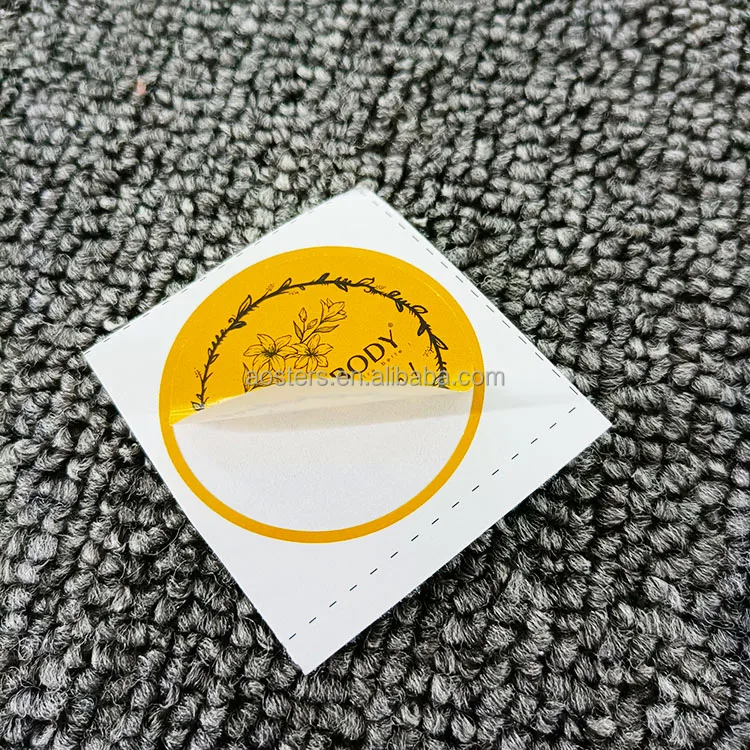 Adhesive letters custom mini stickers wholesale brand business round sticker custom logo