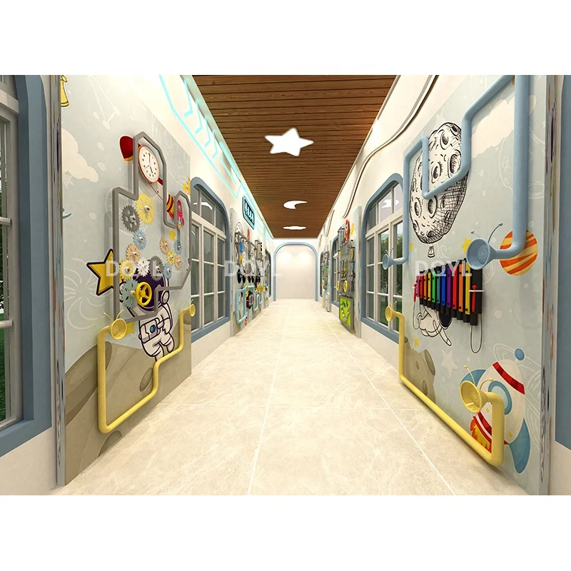 interactive science museum play area equipment indoor playground Activity Wall Panels educational wall
