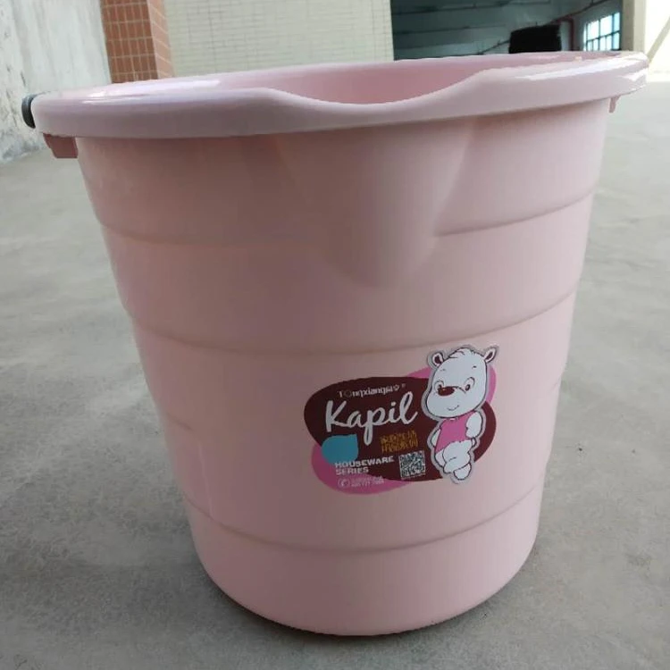 Wholesale High-quality water storage plastic bucket with handle