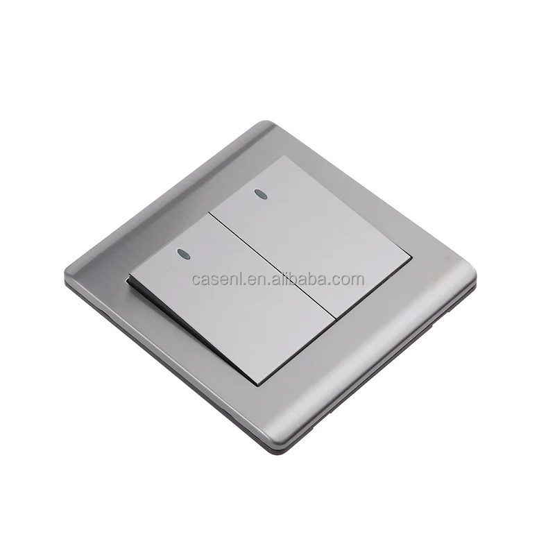 F10 220~240V 16A stainless steel 2 Gang 2 Way large Switch 10AX-250V