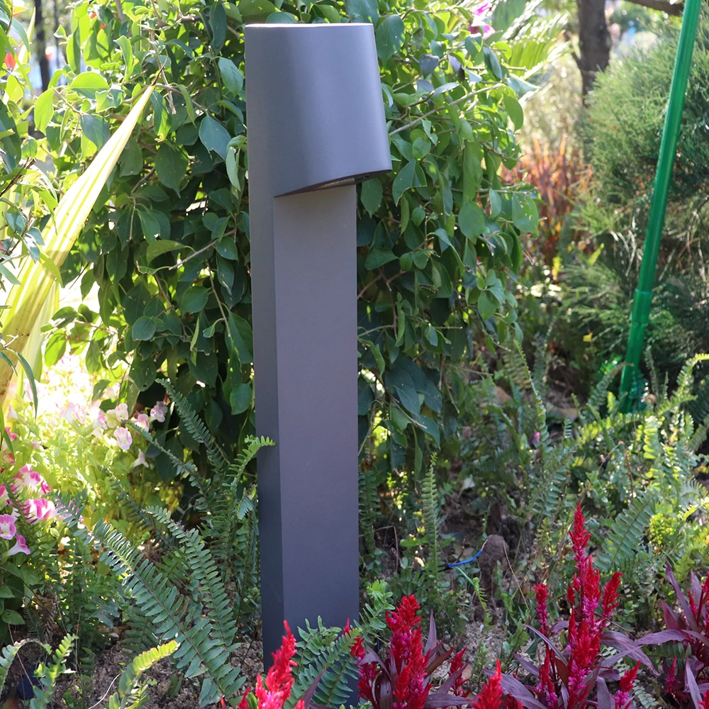 60CM downward lighting sand black warm white led garden bollard lawn light