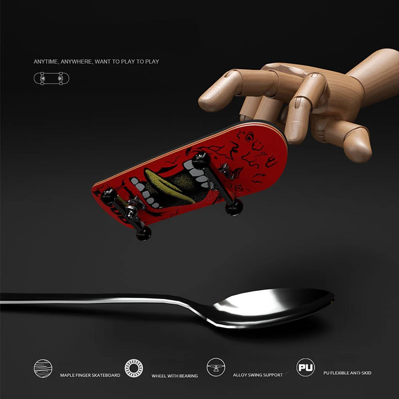 100*30mm Professional Custom Finger Skateboard Maple Wood Deck Fingerboard