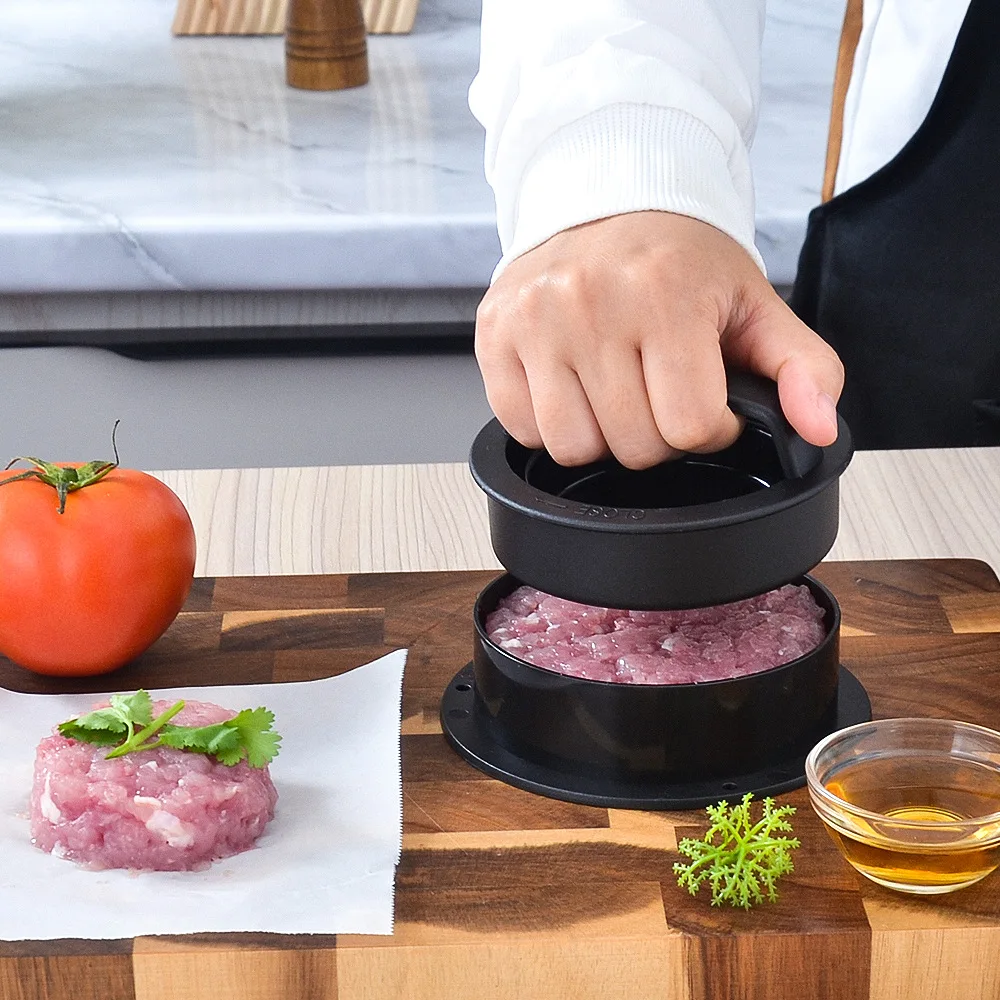 New Product ideas 2023 Round plastic Patty press kitchen accessories Hamburger meat press for hamburgers