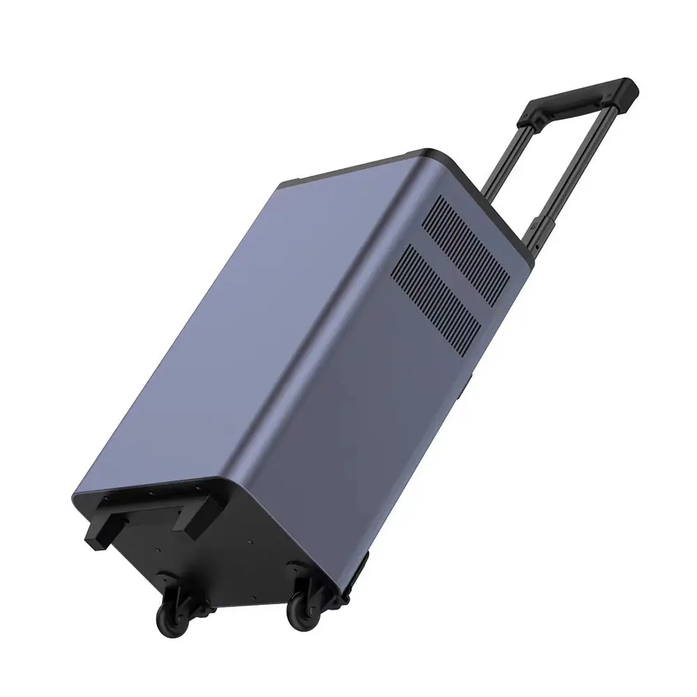 Outdoor Trolley case Removable Portable Power Banks Power Station 3000W 2304WH LiFePO4 Battery Emergency