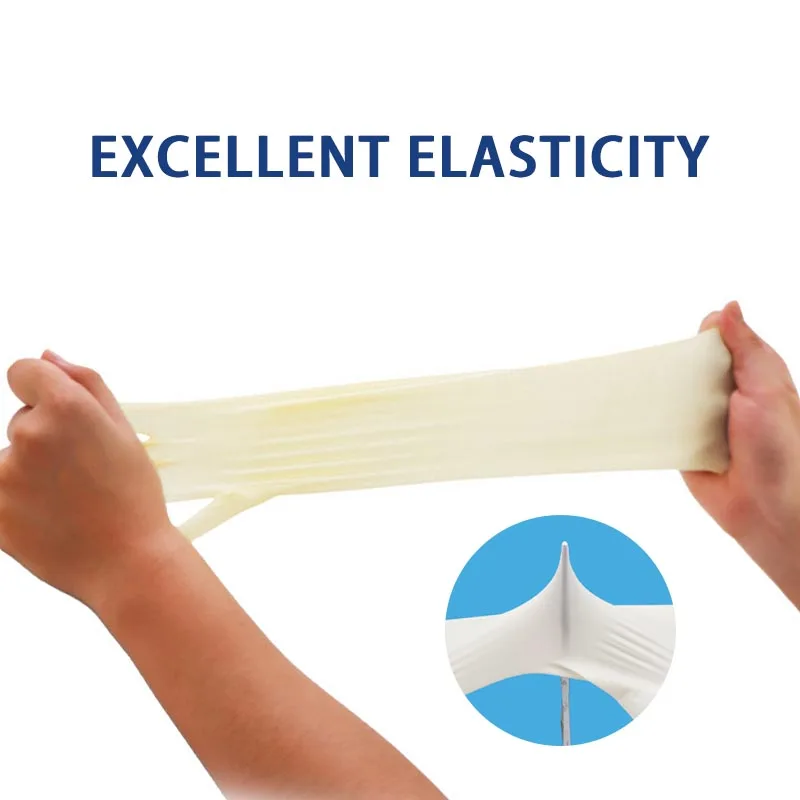 Disposable Latex Gloves 12 inches Fingertip Textured  Lengthened Powder Free For House Cleaning Hotel Services Hand Protection