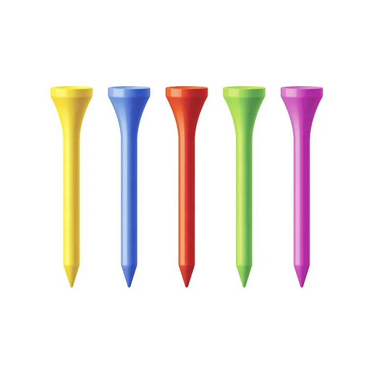 Wholesale new design custom plastic golf pink tees oem