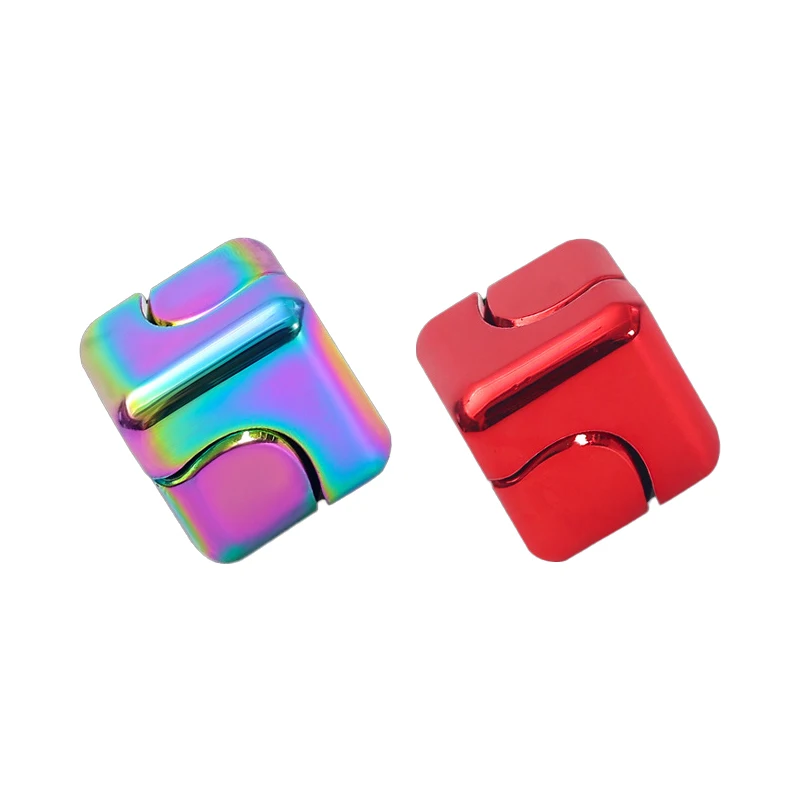 Creative Hand Finger Spinner Cube EDC Toys for Stress Relief Metal Fidget Spinner for Adults Home Office Gifts
