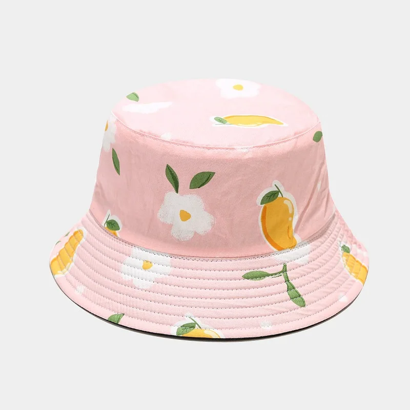 Wholesale Fashion New Fruit Printed Travel Outdoor Beach Styles Bucket Hat