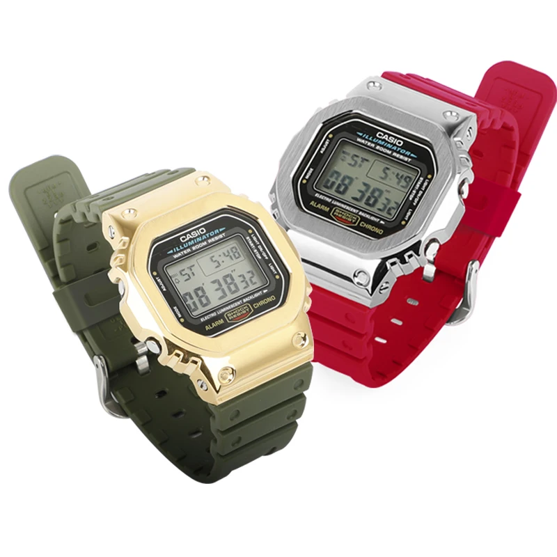 Resin strap for DW5600 GWM5610 Rubber strap silicone band strap watch bracelet Modified accessories