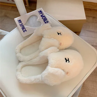 Wholesale winter home slippers plush for women for bedroom