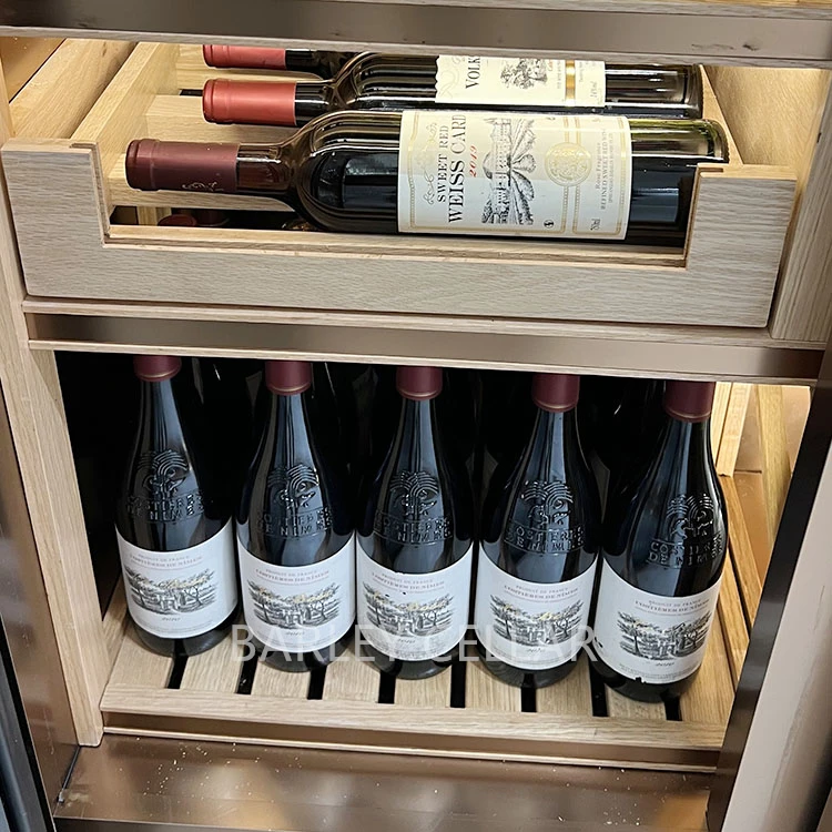 BARLEY cellar smart temperature control system customized wine cabinet for commercial bar