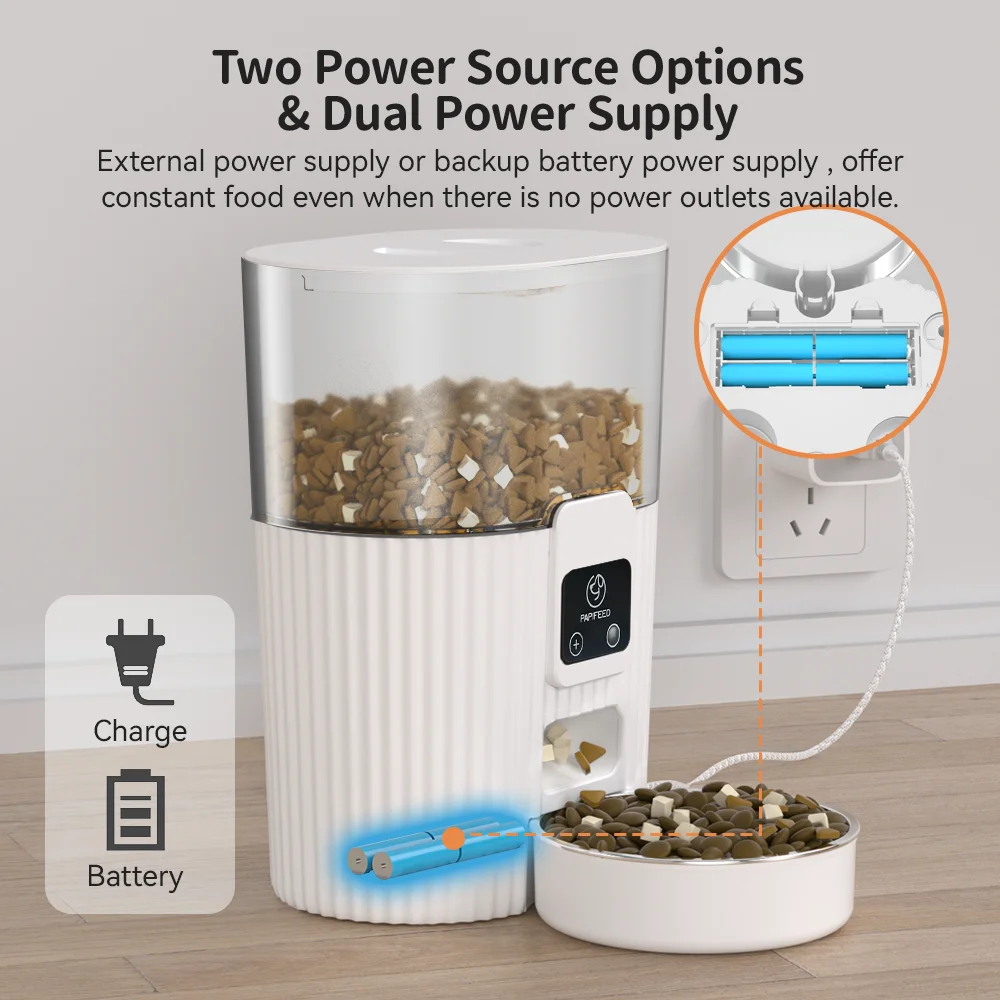 Manufacturer provides 3L video WIFI remote intelligent pet feeder dog and cat food bowl pet feeder with stainless steel bowl