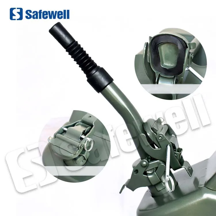 SWJC-06 High Quality Steel Petrol Fuel Tank Vertical Gas 20L Jerry Can