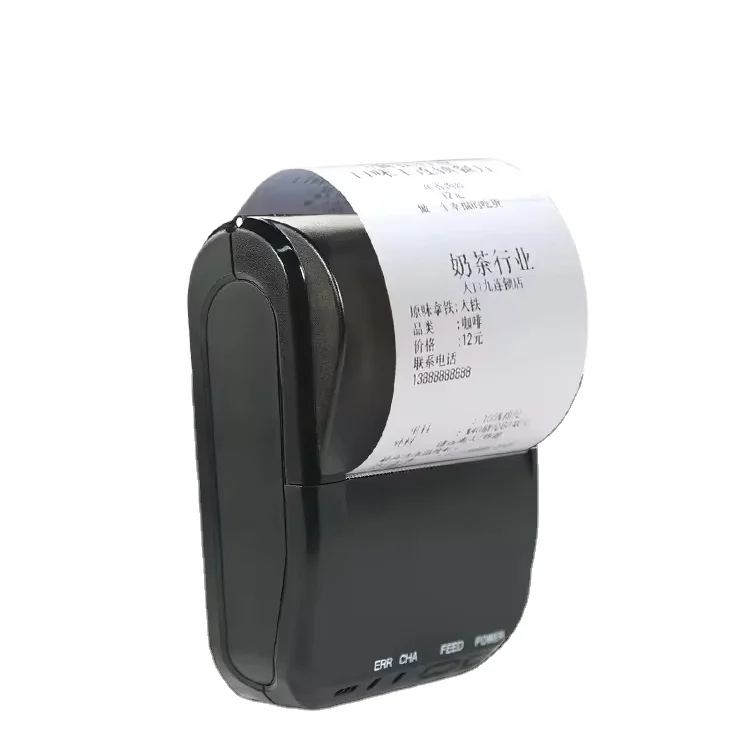 Portable Mini Wireless USB Bluetooth Thermal Receipt Printer Compatible with Android & iOS for cash register or kitchen receipt