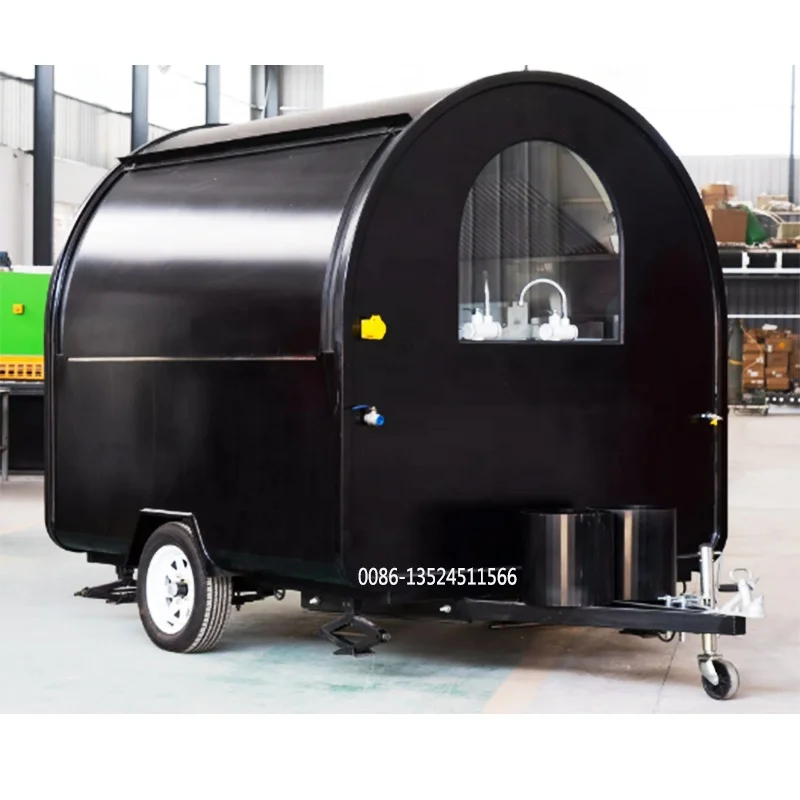 High quality outdoor safe and durable fast food trailer CE approved mobile food trucks mobile  food cart