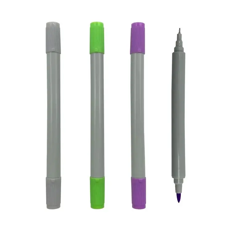 Factory customized watercolor pen dual tips fineliner pen colored marker 2023 new design