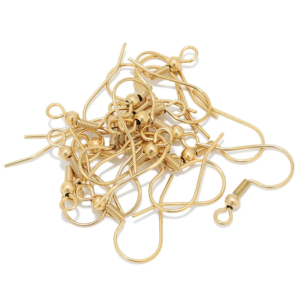 Stainless Steel Ear Wires Rose Gold Color Earrings Hook Jewelry Earring Clasps Hooks Fittings Making Accessories