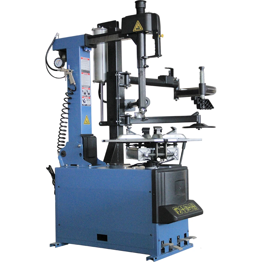 advanced car tire changer machine with helping arm for tire repair service workshop