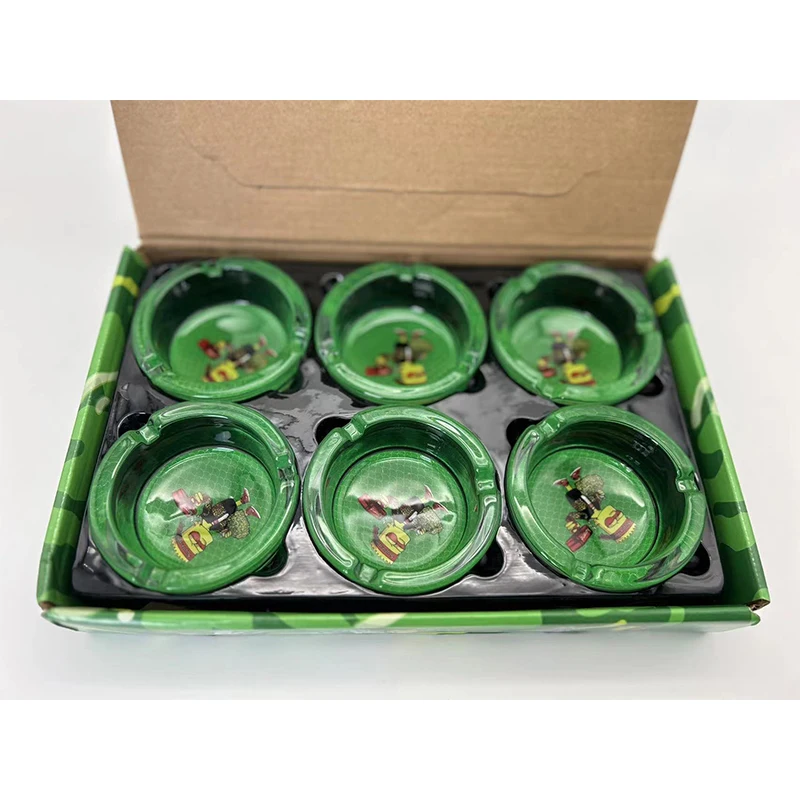 Glass Ash Tray Decorative Modern Portable Smoking Ashtray Cool Glass Ashtrays for Cigarettes