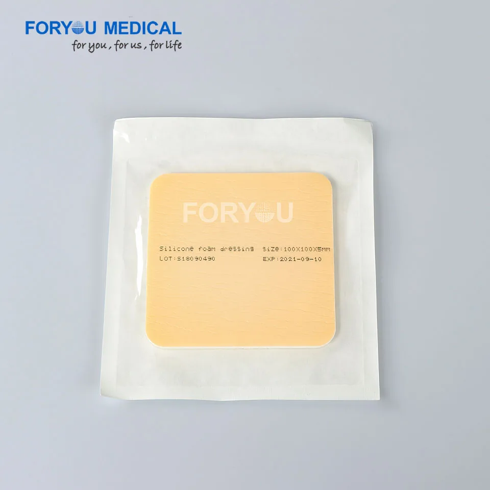 Good Quality Silver Ion Foam Medical Alginate Silicone Sacral Waterproof Self Adhesive Super Absorbent Wound Dressing