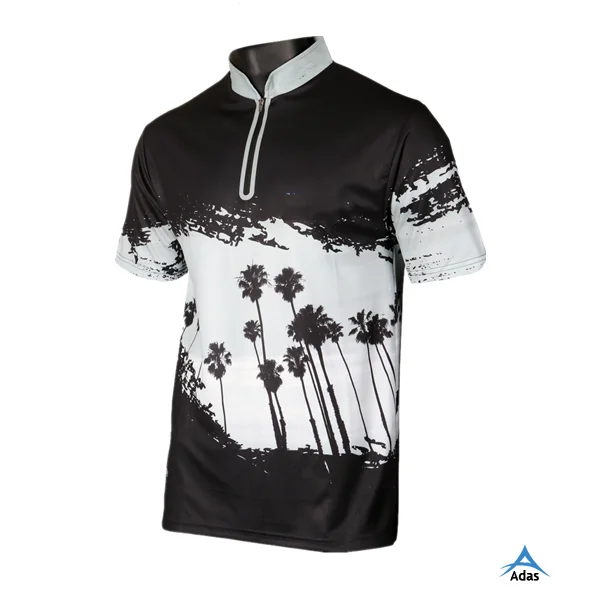 sublimation printed customize dart polo shirts with pocket custom mens shirts
