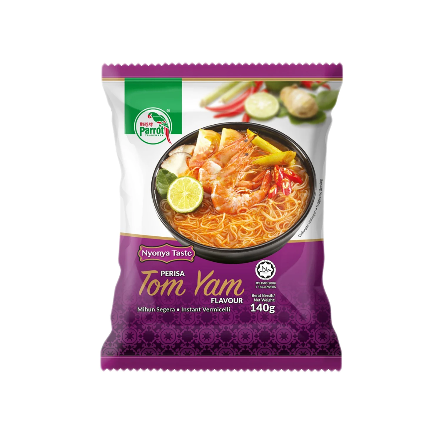 
140g Instant Rice Vermicelli Noodles in Tomyam Flavor 