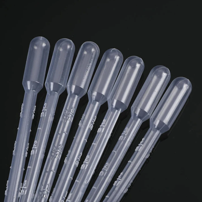 Laboratory disposable transparent plastic dropper transfer pipet pasteur micro pipettes