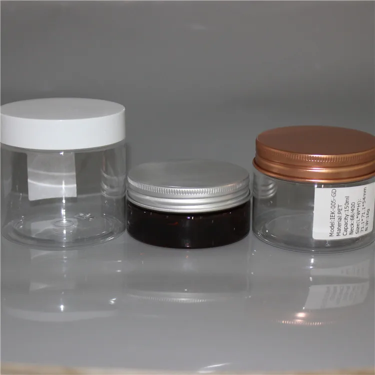 100ml 150ml 200ml 500ml 700ml 750ml 1000ml 2500ml  PET Plastic Containers For Protein Powder