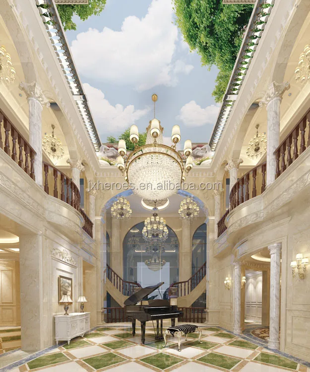 High End Household Clear Sky Design 3D Ceiling Wallpaper