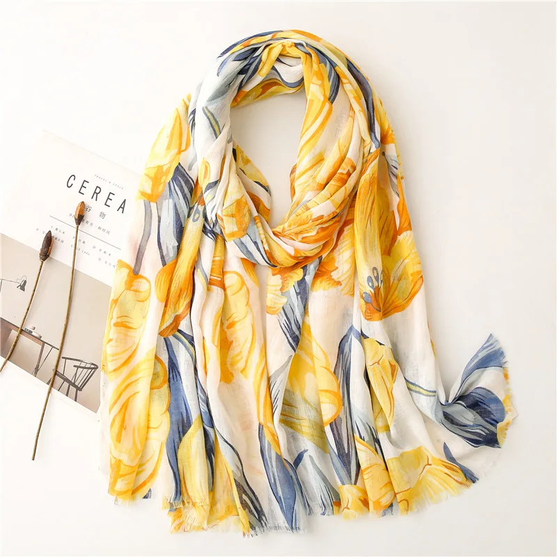 Wholesale Cheap scarf fashion fancy scarf dubai cotton scarves traveling sunscreen shawl