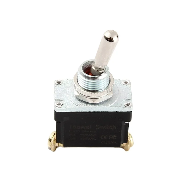 Toowei (on)off(on) miniatute 3 pins screw terminal momentary toggle switch