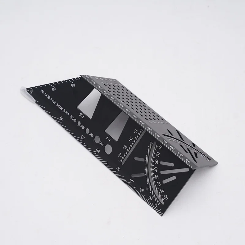 Custom 45 90 T Angle Measuring Tool Crafts Woodworking Aluminium Straight Ruler