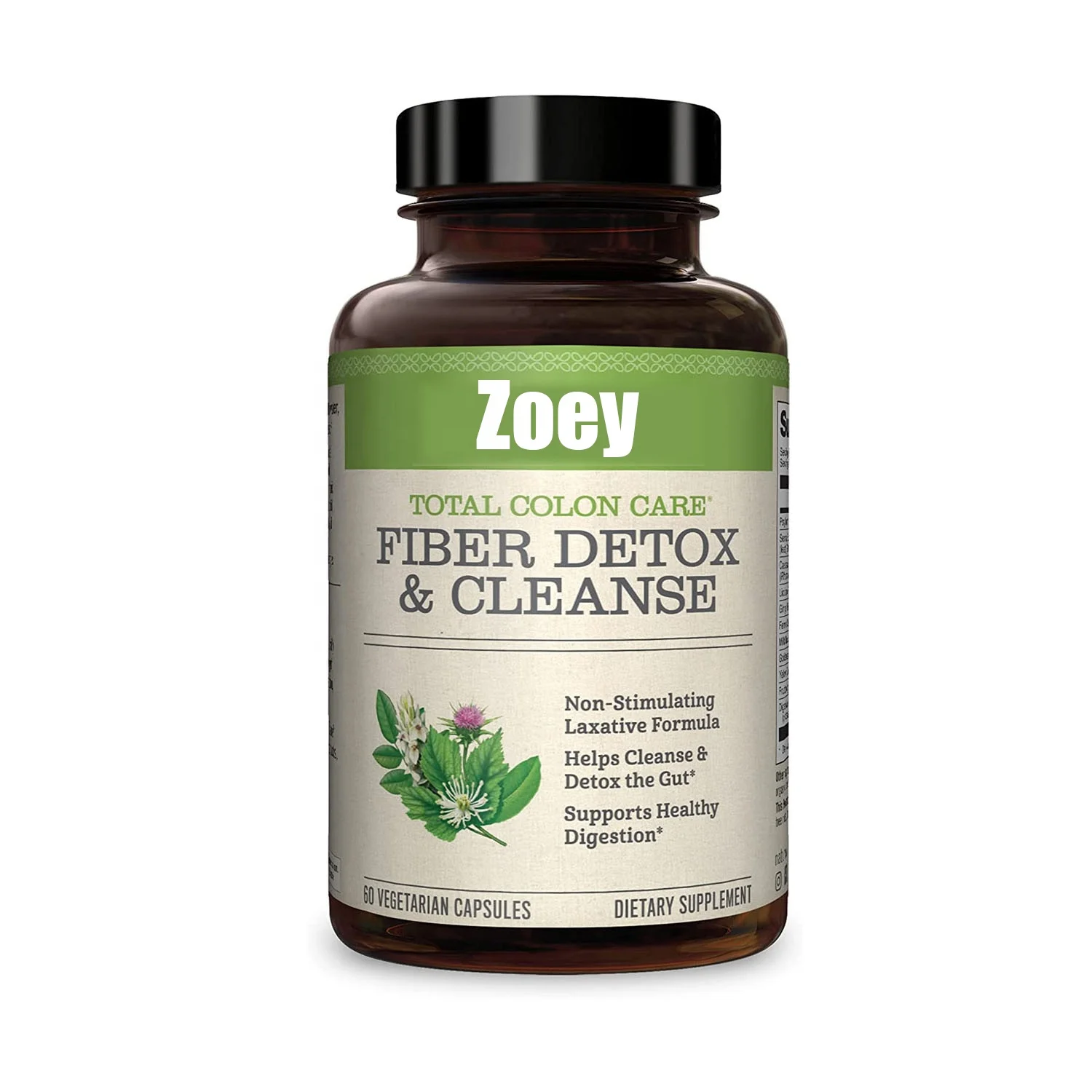 Colon Fiber Cleanse with Safe Herbal Laxatives Prebiotics&Digestive Enzymes for Healthy Elimination Safe Digestion&Weight Detox