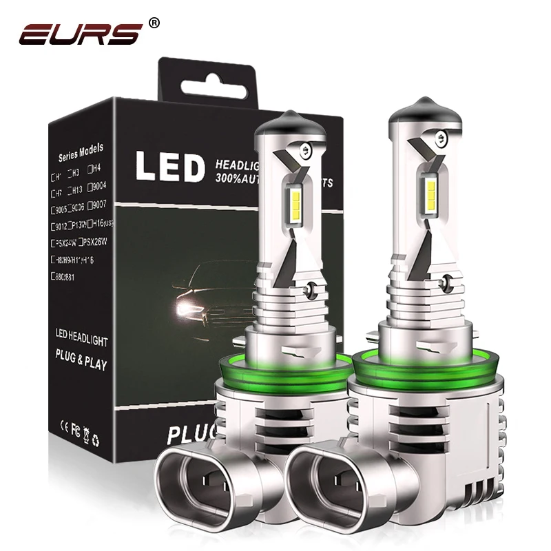 Car Headlight Bulb H4 LED H7 H8 H9 HB3 H11 LED HB4 H27 9005 9006 880 881 8000LM Extremely Bright 6000K Motor Auto Fog Lamp