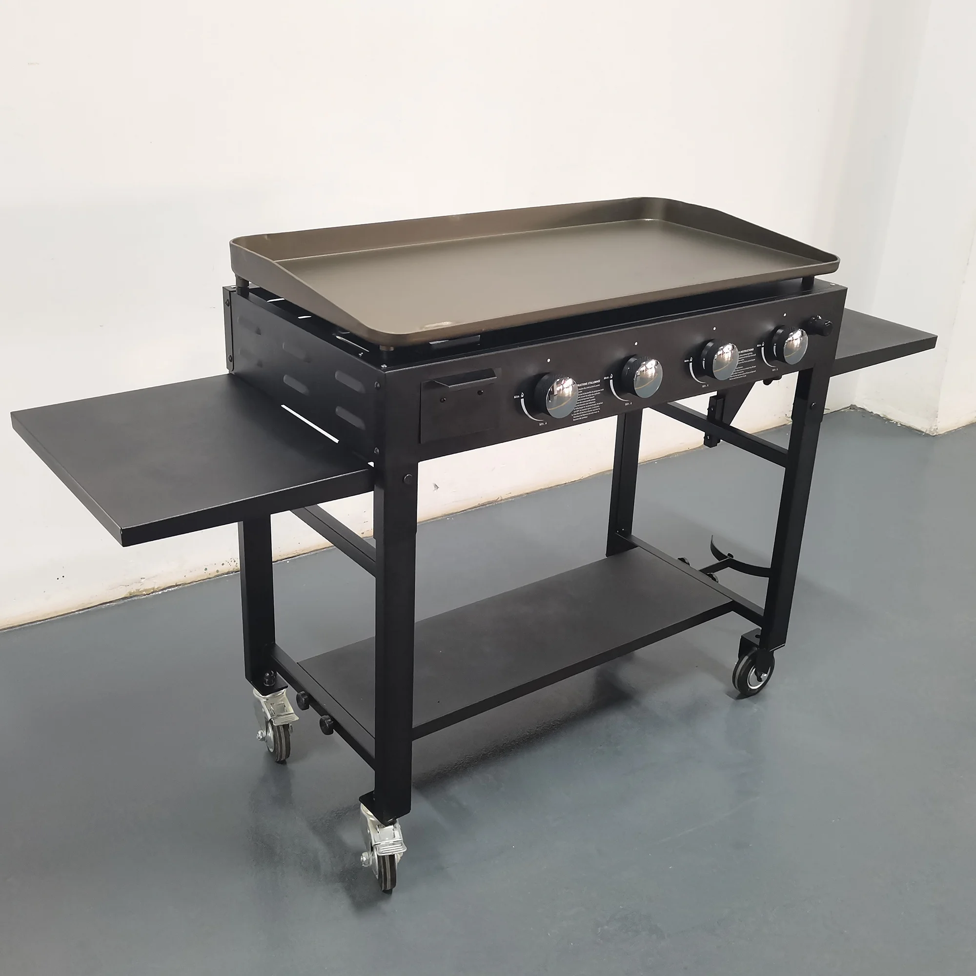 Коммерческая уличная 4-конфорочная плоская решетка Teppanyaki Griddle газовый гриль-стол распродажа тарелка для плиты