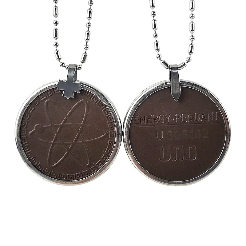 Lava  scalar energy healing pendant japanese energy necklace pendant quantum pendant scalar energy necklace with box