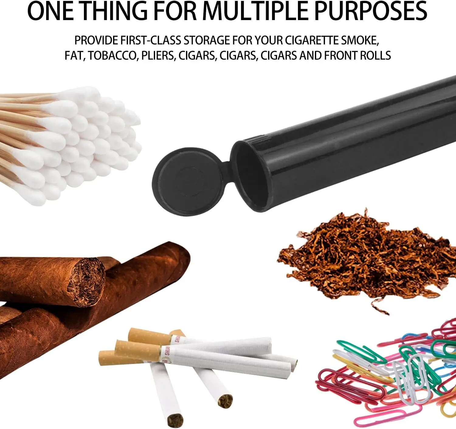 Child Resistant Storage Pre Roll Tube Waterproof Container BPA Free Plastic Pre Roll Tube