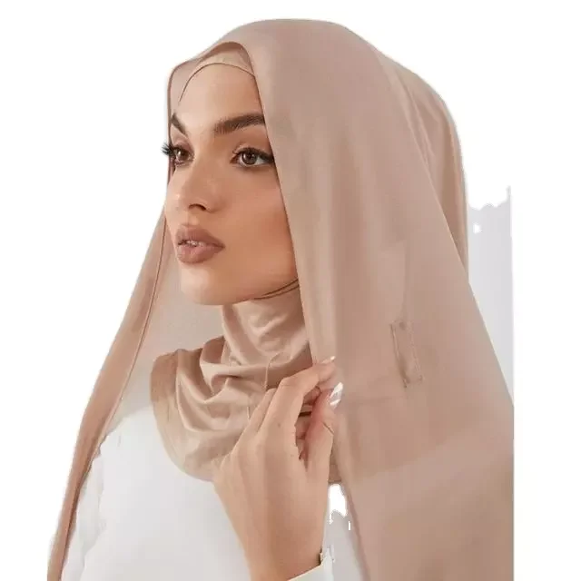 Новый дизайн 2022, тяжелый шифоновый мгновенный хиджаб с магнитной булавкой, высококачественный уникальный жемчужный шифоновый мгновенный хиджаб