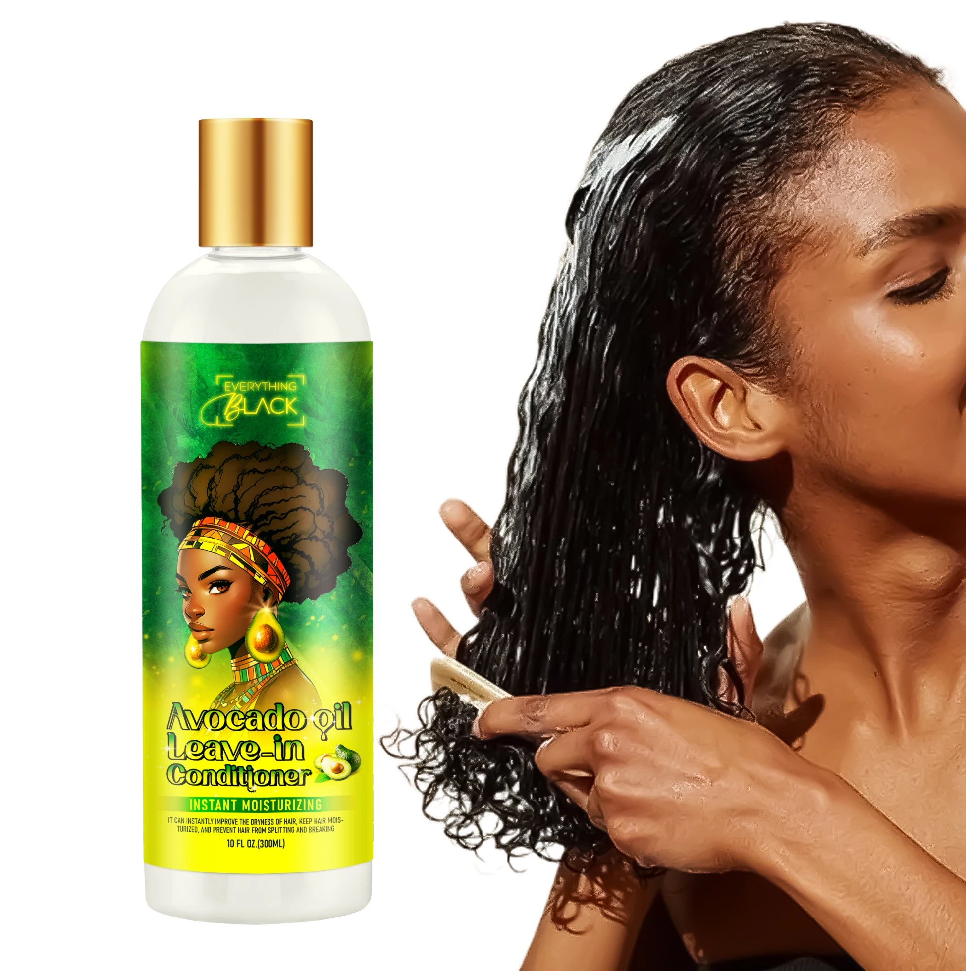 Portable Design Avocado Oil African Hair Leave In Conditioner Hair Repair Treatment Deep Nourishment