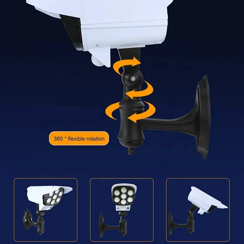 Simulation Surveillance Anti-theft LED Simulation Monitoring Security Lighting Motion Sensor Solar Wall Light