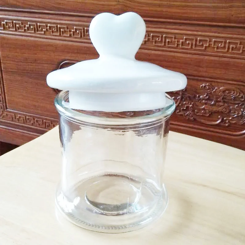 1L glass storage container with ceramic lid and plastic gasket 1000ml or 35OZ glass storage jar for honey
