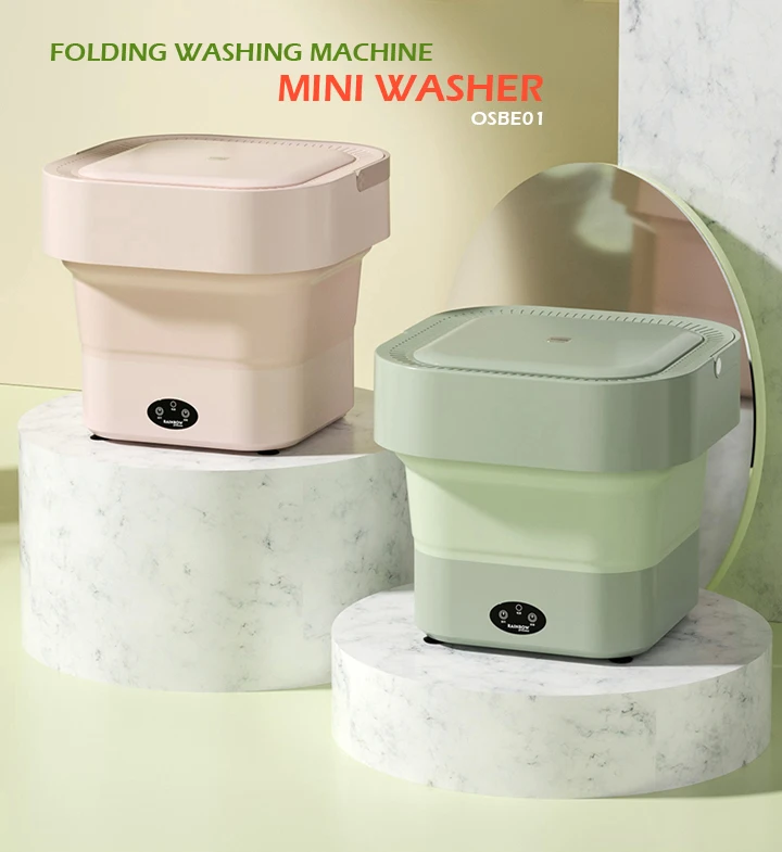 
Wholesale Durable Using Small Floor Space Portable Mini Folding Washing Machine 