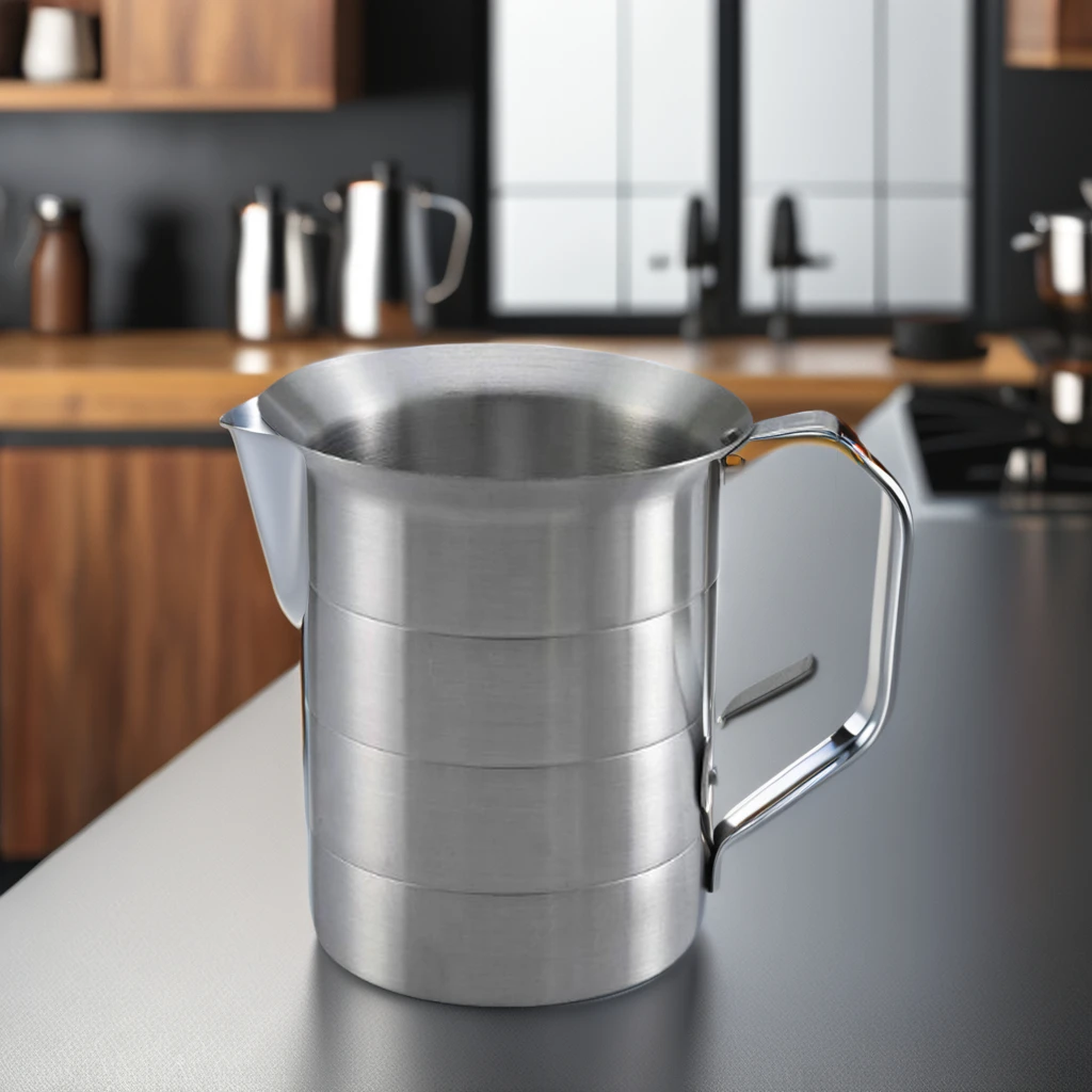 Aluminum Jug  Measuring Pitchers Espresso Coffee  Milk Pitcher With scale