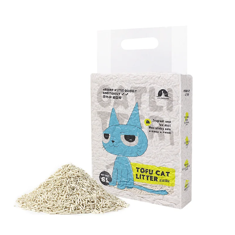 Wholesale Factory Taotaopets Tofu Cat Litter 6L Degradable deodorizing Plant Cat Litter