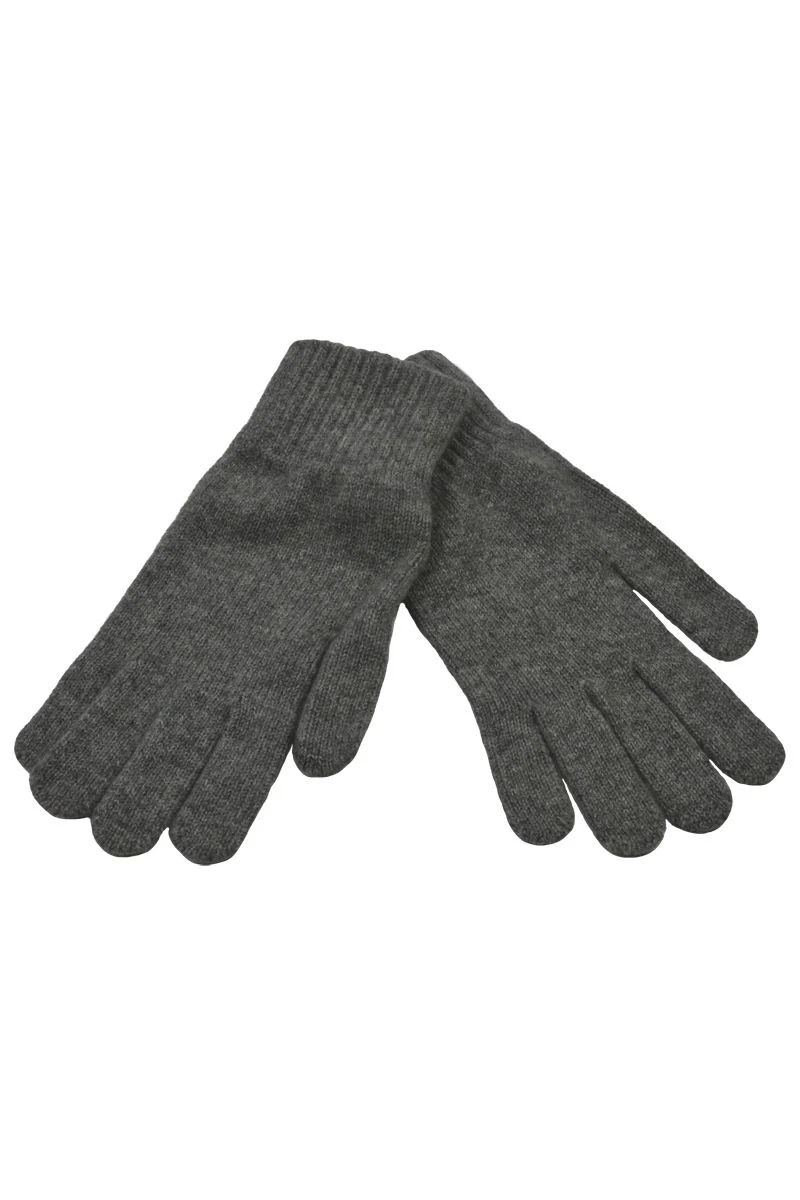 2023 Wholesale casual design solid color plain knitting winter warm gloves cashmere for unisex