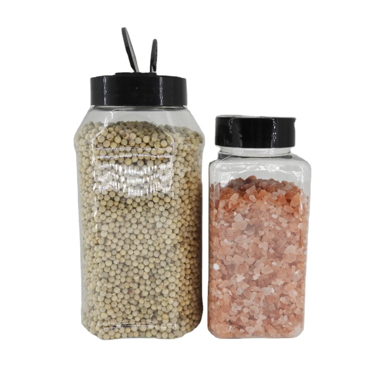  16oz Солонка и перечница пластиковая бутылка для 450g специй упаковка бутылки шейкер любимчика банка