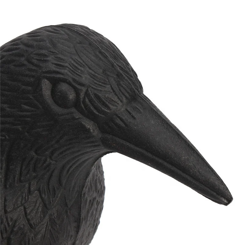 Factory Custom Low Price Life-Like PE Crow Decoy For Hunting